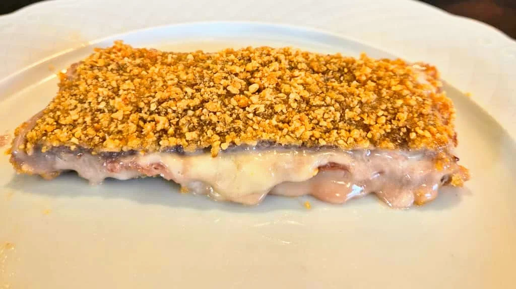 Cachopo de jamón de cebo y queso semicurado